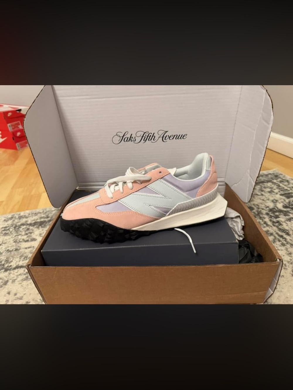 New Balance Women's Pink, White & Light Gray Retro Runner